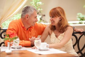 Couple in Restaurant